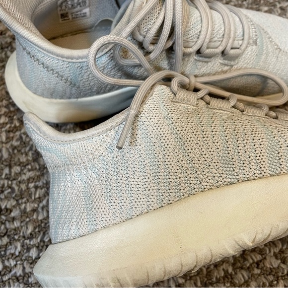 Adidas Tubular Shadow Ash Green Athletic White Shoes - Picture 9 of 10